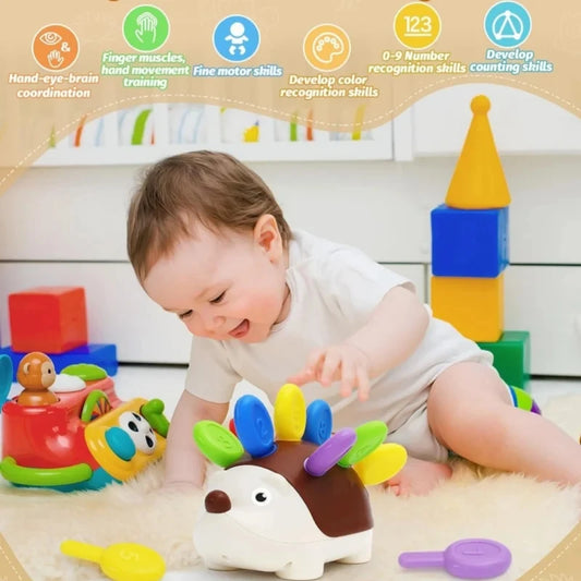 Montessori Sensory Hedgehog Toy for Toddlers