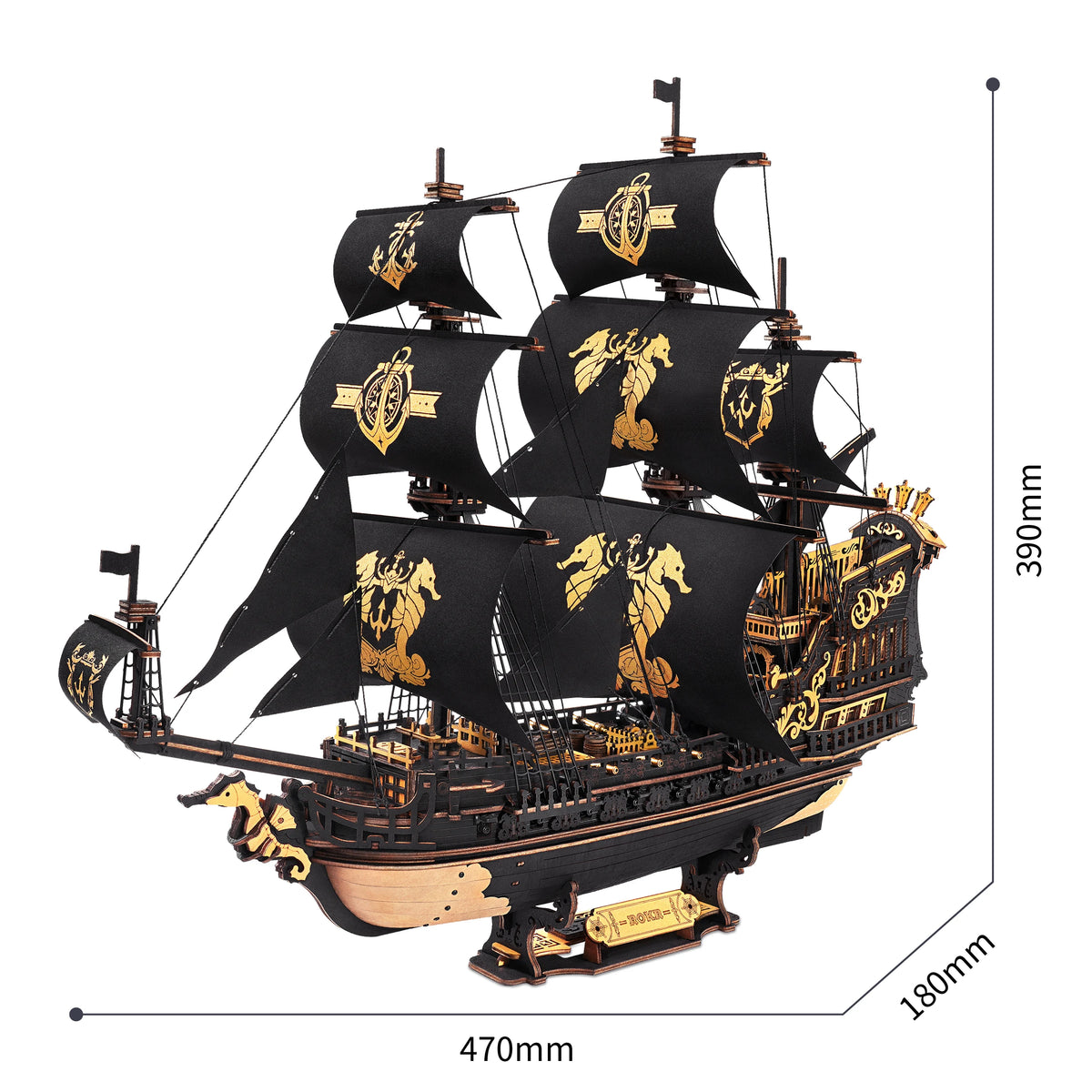 Rokr 3D Wooden Puzzle Seahouse Model Kit