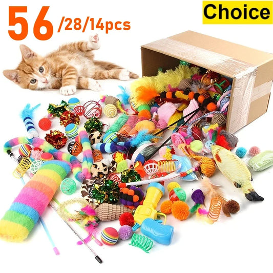 Cat Toys Mixed Pack – 14, 28 & 56pcs