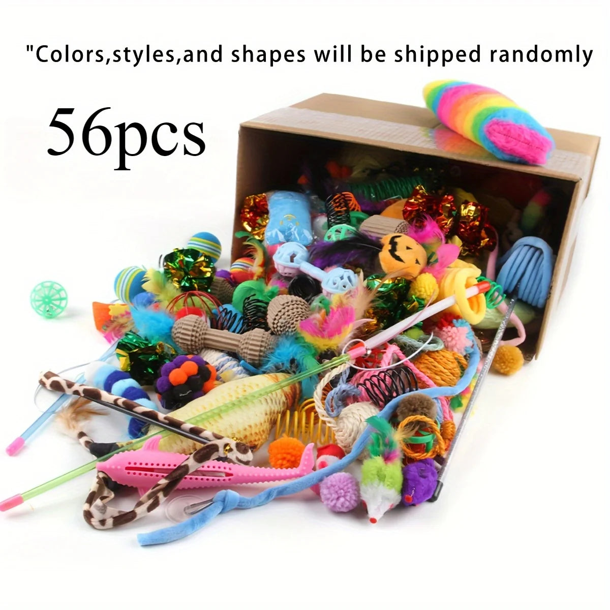 Cat Toys Mixed Pack – 14, 28 & 56pcs