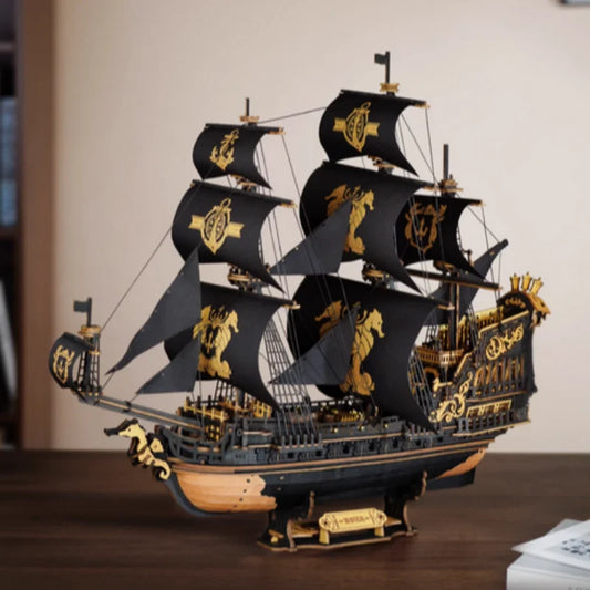 Rokr 3D Wooden Puzzle Seahouse Model Kit