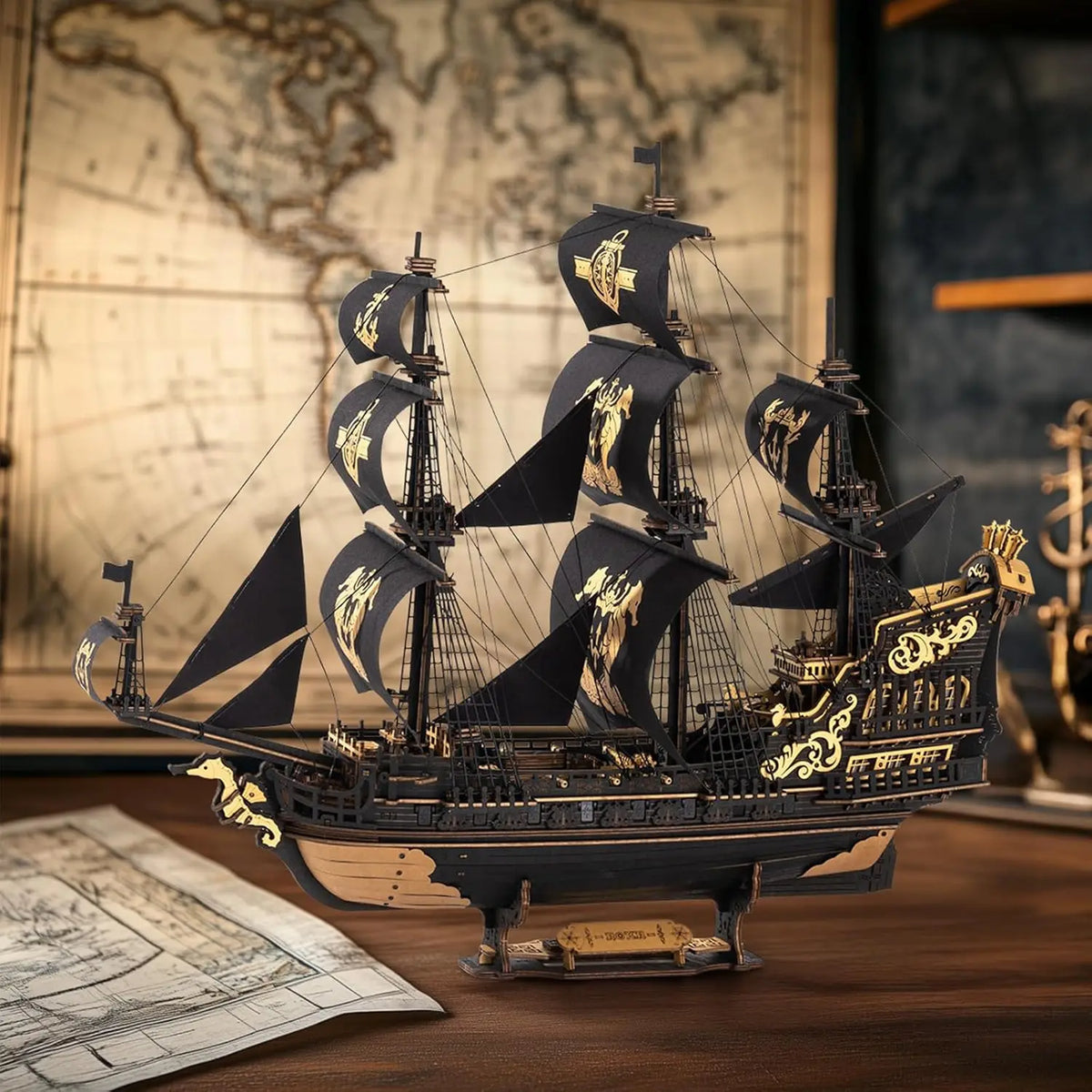Rokr 3D Wooden Puzzle Seahouse Model Kit
