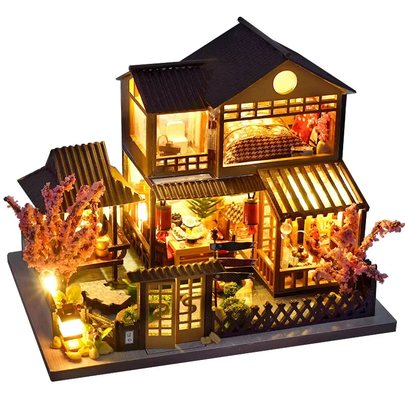 CUTEBEE Book Nook DIY Miniature Kit with LED