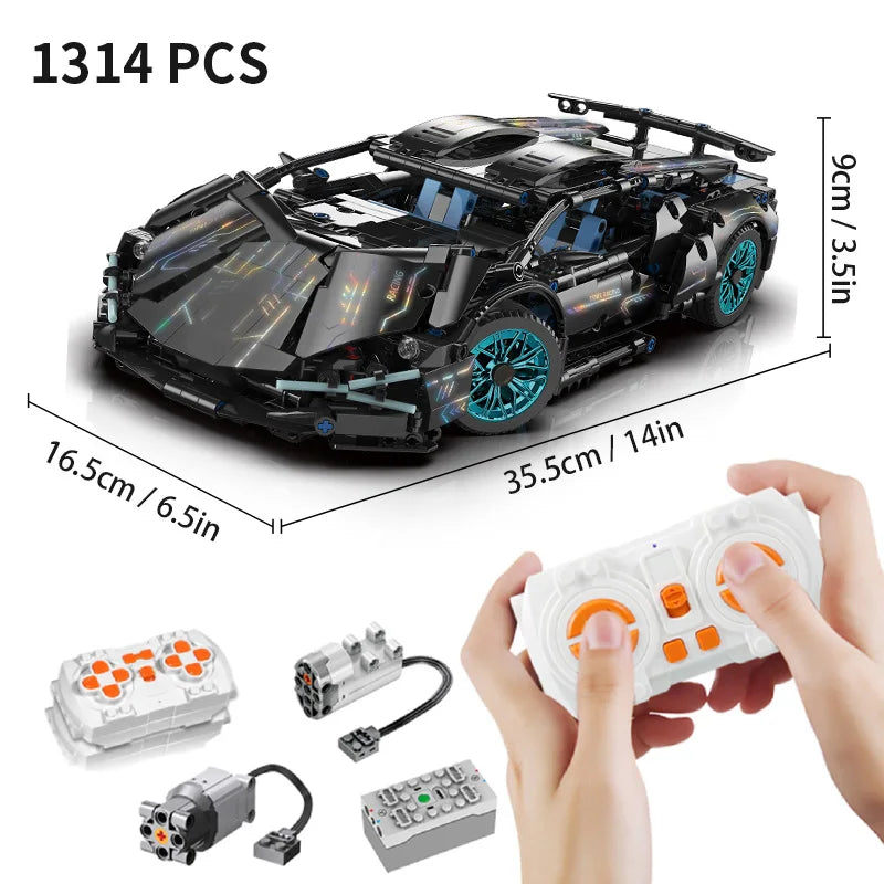 Racing Sport Car Building Blocks 1:14