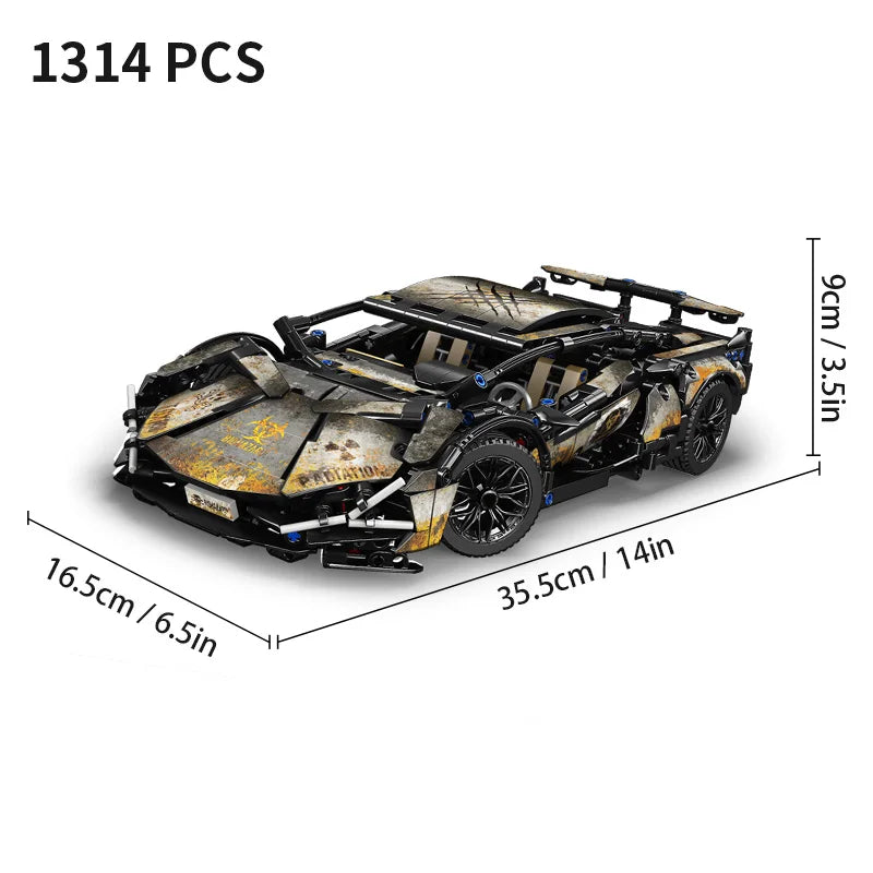 Racing Sport Car Building Blocks 1:14