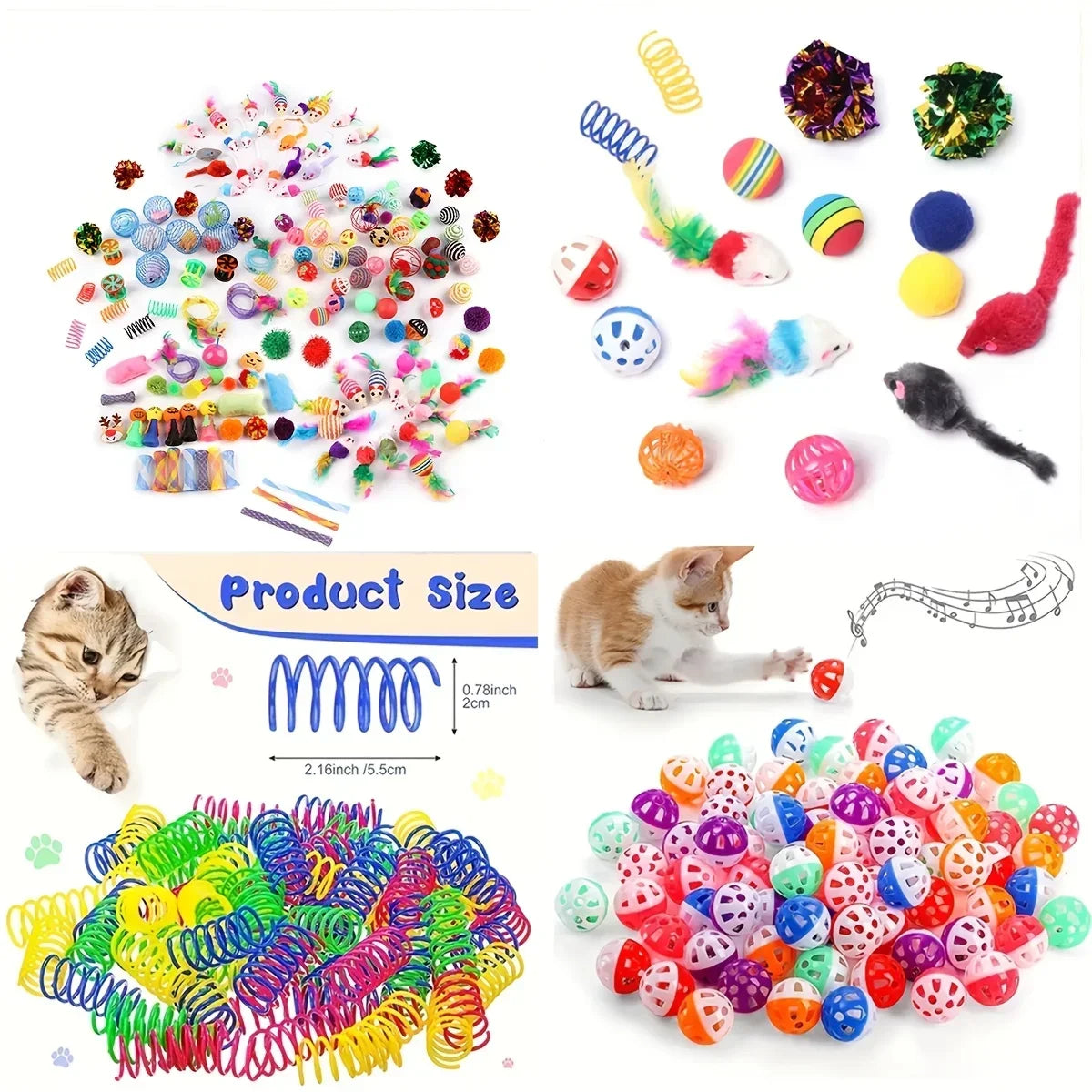 Cat Toys Mixed Pack – 14, 28 & 56pcs