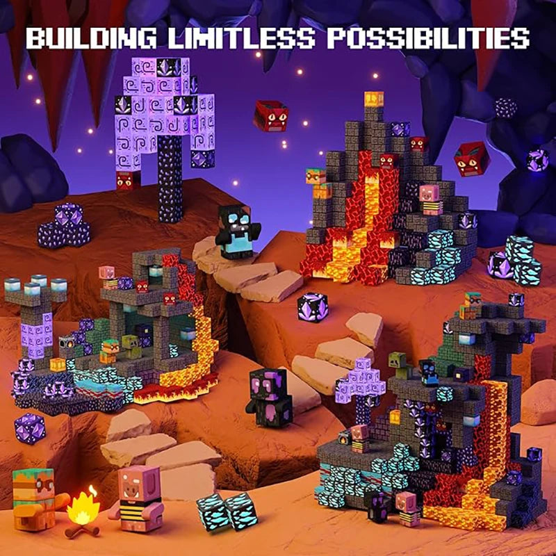 Magnetic Tiles Building Set for Kids 100-300pcs
