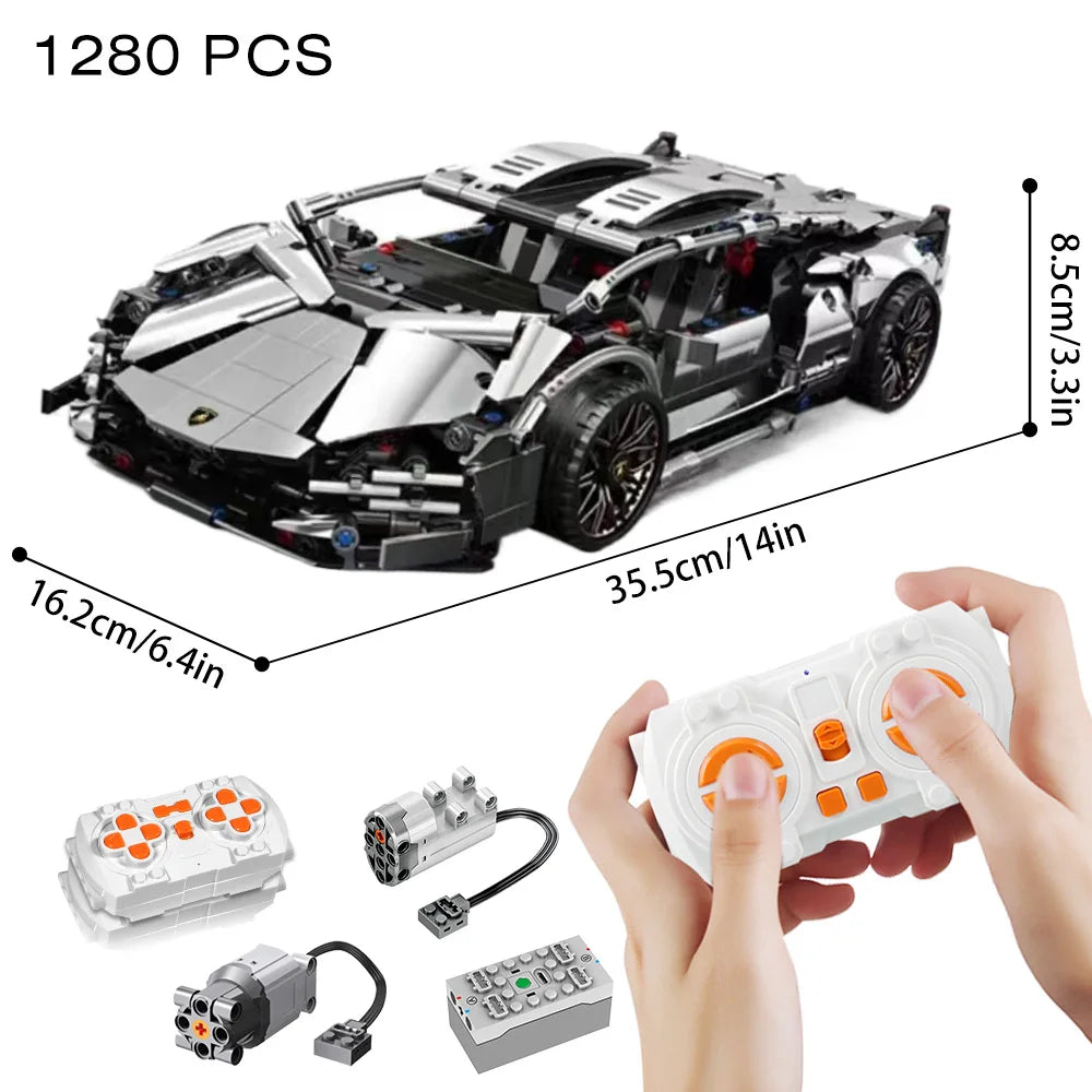 Racing Sport Car Building Blocks 1:14