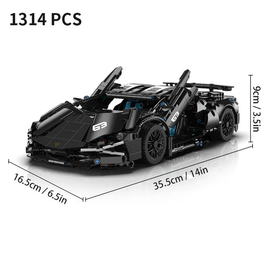 Racing Sport Car Building Blocks 1:14