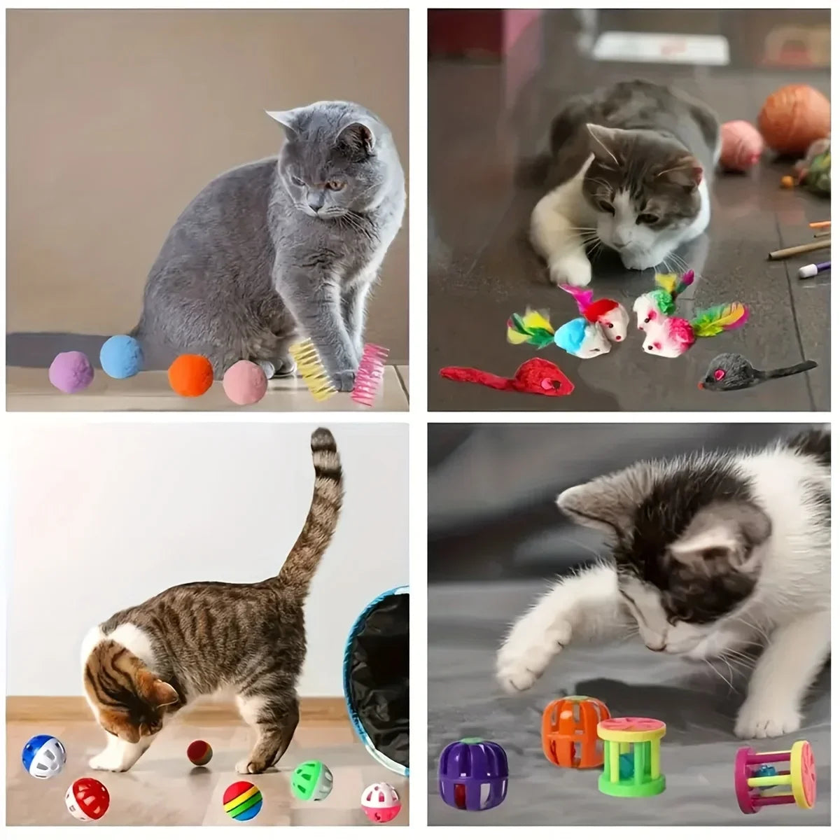 Cat Toys Mixed Pack – 14, 28 & 56pcs