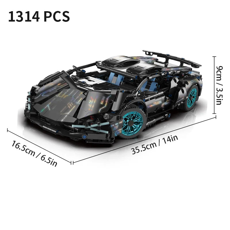 Racing Sport Car Building Blocks 1:14