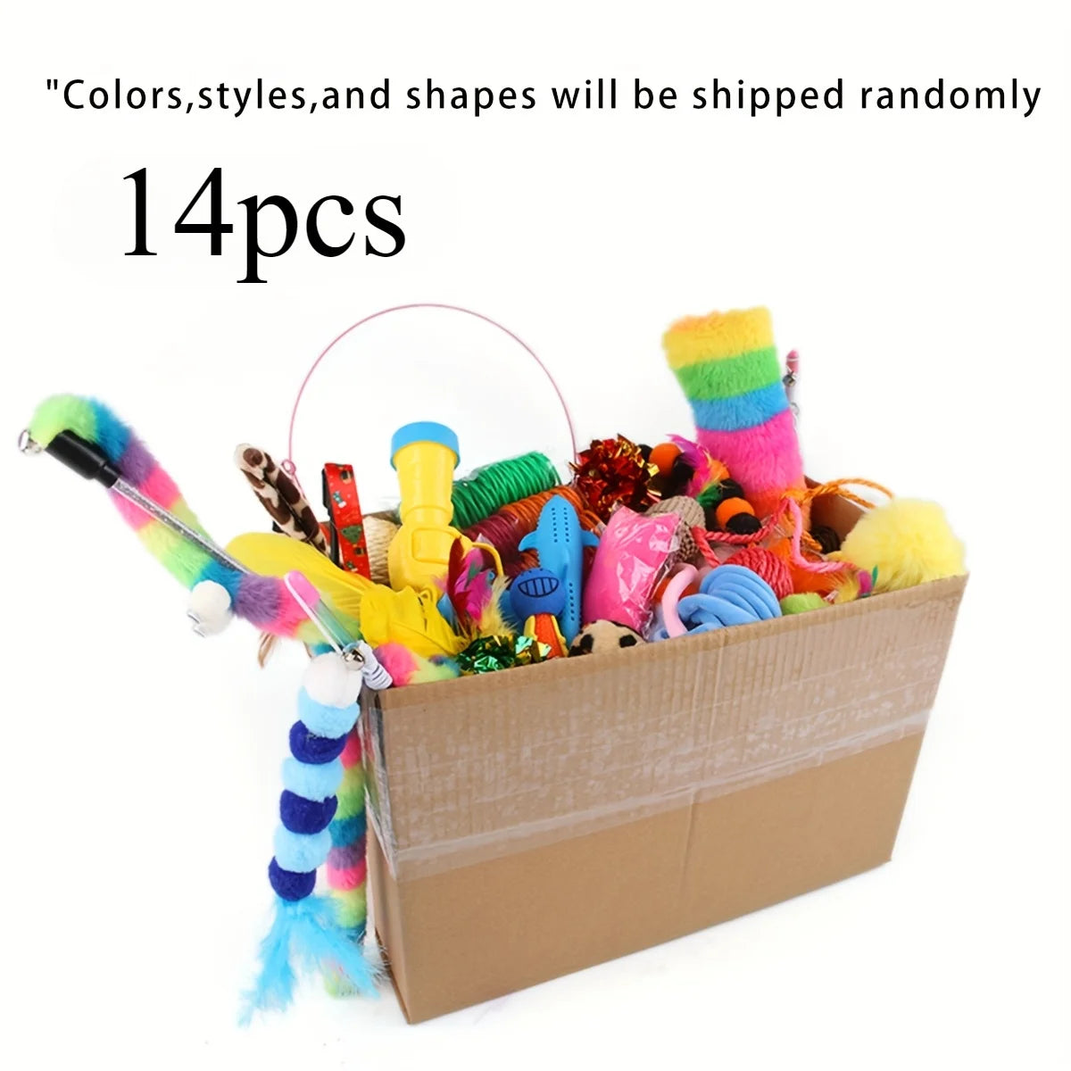 Cat Toys Mixed Pack – 14, 28 & 56pcs