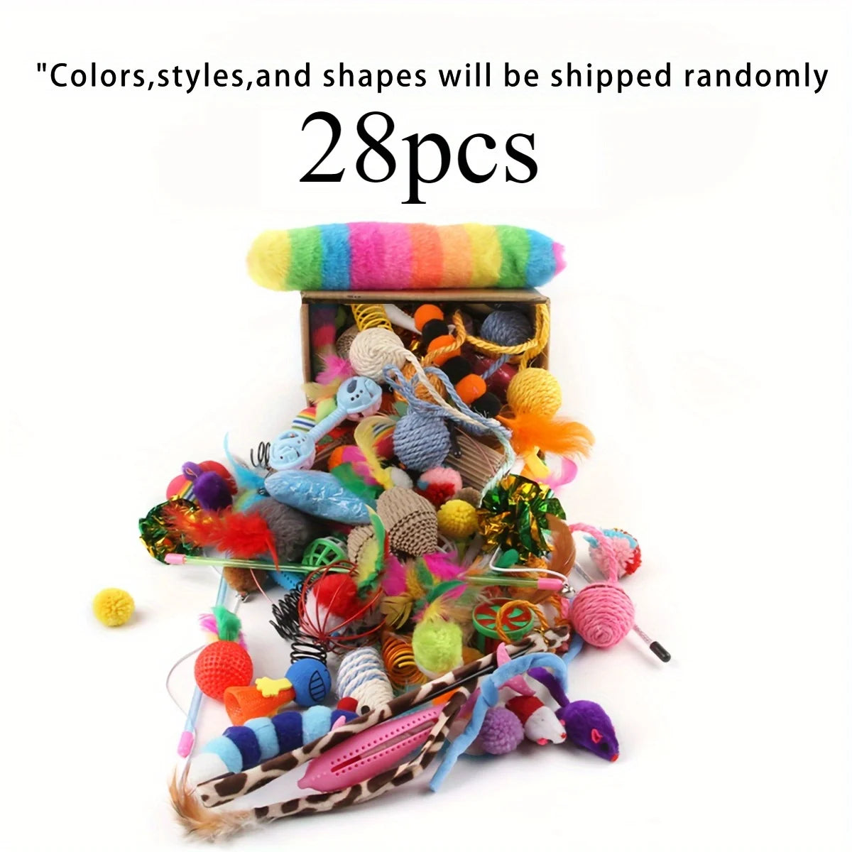 Cat Toys Mixed Pack – 14, 28 & 56pcs